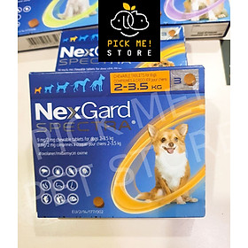 [1 Viên] Viên Nhai NEXGARD SPECTRA | Ve Rận, Bọ Chét, Ghẻ Demodex Cho Chó