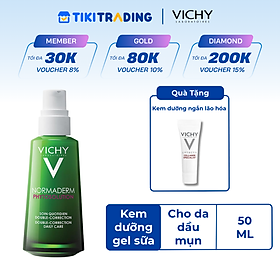 Kem dưỡng dạng gel sữa cho da mụn với tác động kép Vichy Normaderm Phytosolution Double-Correction Daily Care 50ml