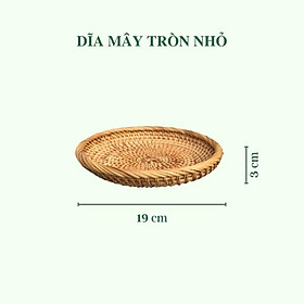 Mua Dĩa mây đựng đồ - Dĩa mây guột decor trang trí - Rattan Plate