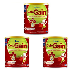 Combo 3 lon Sữa Colos Gain 0+ lon 800g - Tăng cân nhanh, Miễn dịch khoẻ 