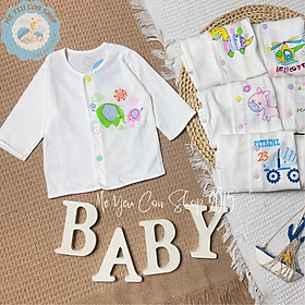 (J07TD) ÁO CỔ TIM TAY DÀI CHO BÉ 3-11kg JOU - BÉ GÁI