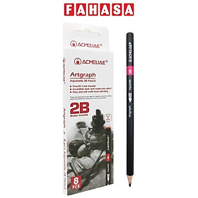 Hộp 8 Bút Chì Lục Giác 2B Aquarella - Acmeliae P-6503