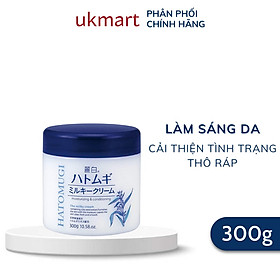 Kem Dưỡng Hatomugi Chiết Xuất Ý Dĩ Làm Sáng Da 300g Moisturizing Conditioning The Milky Cream