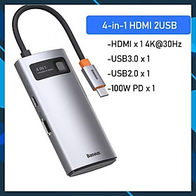 Bộ Hub mở rộng 8 in 1 Baseus Metal Gleam Series LVM001 - hàng chính hãng