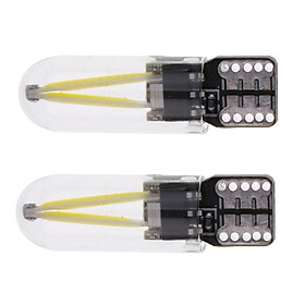 3-8pack 2 Pieces Car T10 COB LED Light Bulb for Clearance Number Plate Lamp