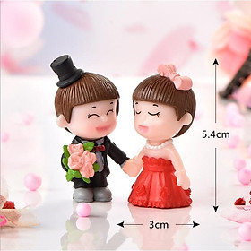 Mua Mẫu mô hình cô dâu chú rể dễ thương cho các bạn trang trí bánh cưới  tiểu cảnh  làm móc khóa  DIY