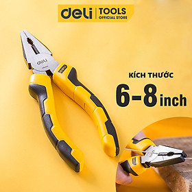 Kìm Đa Năng 6-8 inch Deli Cao Cấp Chính Hãng - Chất Liệu Thép Cacbon Siêu Bền - Có Thể Sử Dụng Nhiều Mục Đích - 6 inch - Deli tools St