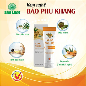 [Combo 2 Chai] Kem Tinh Nghệ Bảo Phu Khang 20Gr - Làm da mịn màng, chắc khoẻ, mau lên da non, liền sẹo, đánh bay mụn.