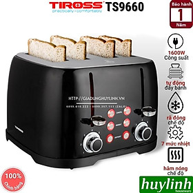 Mua Máy nướng bánh mì sandwich 4 ngăn Tiross TS9660 - 1600W - Hàng chính hãng