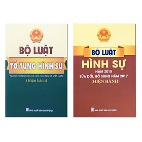 Ảnh bìa Sách - Combo 2 cuốn Bộ luật hình sự và Bộ luật tố tụng hình sự (Hiện hành) - ndbooks