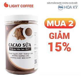 Cacao sữa 3in1 thơm ngon, tiện lợi Light Cacao - hũ 550g