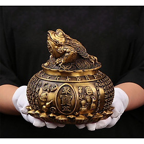 Mua Hũ cóc thiềm thừ bằng đồng thau hun phong thủy Hồng Thắng