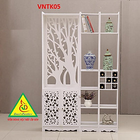 Vách ngăn phòng khách nhà bếp - Vách ngăn liền kệ VNTK05A - Nội thất lắp ráp Viendong Adv