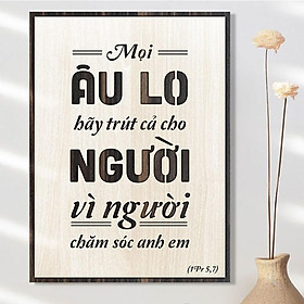 Mua Tranh công giáo TBIG-CG002: Mọi âu lo hãy trút cả cho người vì người chăm sóc anh em