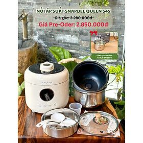 Mua Nồi áp suất Snapbee Queen S45 dung tích 4 5 lít lòng nồi 2 lớp với công nghệ nấu chậm cao tầng tiên tiến - Hàng chính hãng