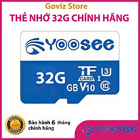 Thẻ nhớ microSDHC Yoosee 32Gb U3 tốc độ cao chuyên dụng cho camera, điện thoại - Hàng chính hãng