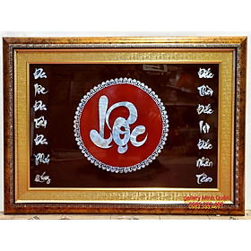 Mua TRANH SƠN MÀI KHẢM ỐC -TRAI CHỮ LỘC