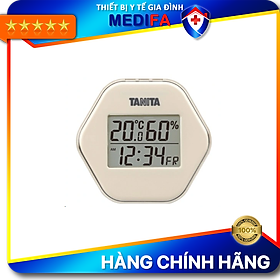 Nhiệt ẩm kế điện tử TANITA TT573 chính hãng nhật bản,thiết bị đo độ ẩm nhiệt độ chính xác,màn hình rõ ràng,hiển thị ngày giờ chuông báo thức,có lỗ treo,chân để bàn phù hợp trong phòng lạnh, bệnh viện, gia đình có trẻ sơ sinh