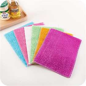 1pc Bamboo microfiber Cloths Kitchen Wipes Towels Washing Dish Towel