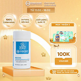 Viên uống hỗ trợ phát triển trí não cho bé Golden Health Kids DHA