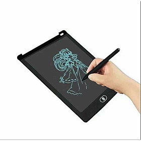 Bảng viết vẽ đa năng tự xóa thông minh màn hình LCD 8,5 inch - Bảng kèm bút vẽ cảm ứng không hại mắt, cho bé vừa học vừa chơi, pin dùng siêu khỏe 2 năm