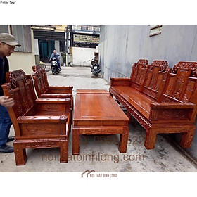 Mua Bộ Bàn Ghế Gỗ Phòng Khách Như Ý Voi Hộp Gỗ Hương Vân Tay Đặc