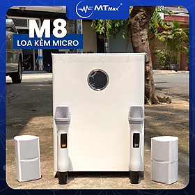 Mua Loa Vi Tính Đa Năng M8 Trắng Ngọc Trinh Kèm 2 Micro Karaoke - Công suất lên đến 200W