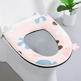 Đệm Lót Bồn Cầu Vải Nhung Có Tay Cầm Chống Lạnh, Chống Thấm, Tiện Lợi Cao Cấp