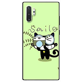 Ốp lưng dành cho Samsung Note 8 - Note 9 - Note 10 - Note 10 Plus mẫu Mèo Xanh Chụp Ảnh