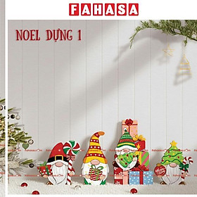 Set Gỗ Dựng Tường - Trang Trí Giáng Sinh - 70 x 15 x 10 cm - Bách Mộc 1