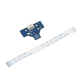 Controller USB Charging Port Socket jds-001 Board+14pin Ribbon Cable for PS4