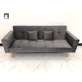 Mua Ghế sofa bed giường TV xám đậm vải nhung