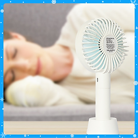 Mua Quạt sạc mini cầm tay có chân để bàn - Hàng Chất Lượng