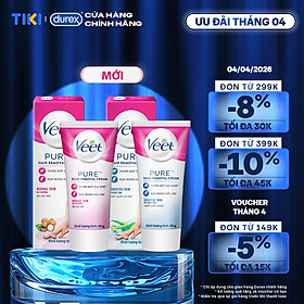 Combo 2 Veet Pure 50G, da thường và da nhạy cảm
