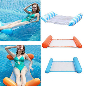 Pack of 3 Pool Floating Hammocks Inflated Water Lounge Pillow Chair Durable