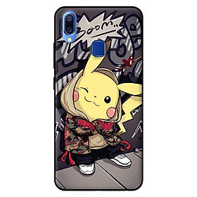 Ốp lưng in cho Vivo Y91 mẫu Pikachu - Hàng chính hãng