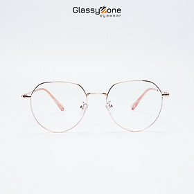 Gọng kính cận, Mắt kính giả cận kim loại Form Oval Unisex Nam Nữ Jon - GlassyZone