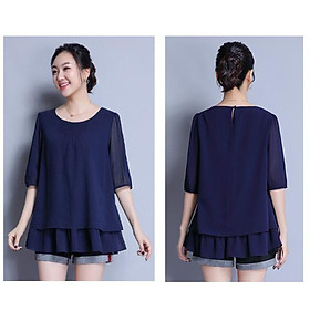 TK192-áo form dài 2 lớp tay lỡ S-6XL