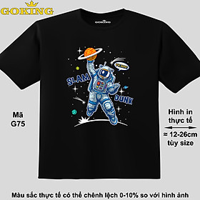 SLAM DUNK, mã G75. Áo thun hàng hiệu Goking, form unisex cho nam nữ, trẻ em, bé trai gái. Áo phông in đẹp, quà tặng cao cấp cho gia đình, cặp đôi, doanh nghiệp, hội nhóm