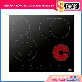 Mua Bếp Âm Hồng Ngoại 4 Bếp Lofra Venere 60 (58cm - 7600W) - Hàng Chính Hãng