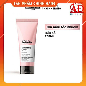 Bộ dầu gội xả hấp dưỡng giữ màu tóc nhuộm l'oreal pro vitamino color