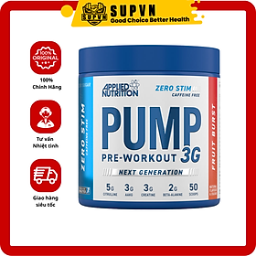 Pump 3G Pre Workout Applied Nutrition 50 Scoop 25Serving - Tăng Sức Mạnh