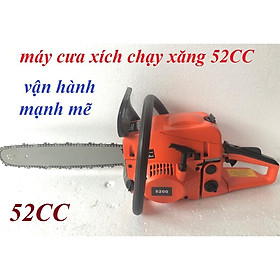 Máy cưa xích chạy xăng, máy cưa xích lam 55, động cơ 6.5hp