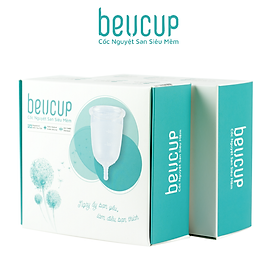 COMBO 2 bộ sản phẩm Cốc Nguyệt San BeU Cup TẶNG 1 hộp dung dịch vệ sinh BeU Care, chuẩn FDA HOA KỲ, 100% silicone Y Tế WACKER ĐỨC, HÀNG CHÍNH HÃNG
