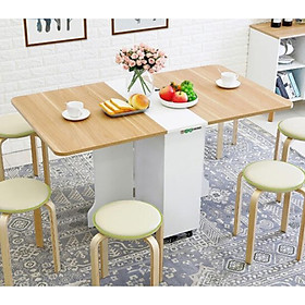 Mua Bàn Ăn Gấp Gọn Thông Minh Kết Hợp Bánh Xe Dễ Dàng Di Chuyển BATM5