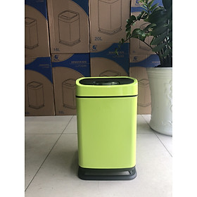 Thùng rác thông minh cảm ứng tự động 9 lít màu xanh - Hàng chính hãng