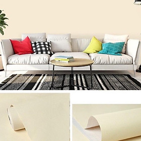 Giấy dán tường trơn pastel _10m decal giấy dán tường sẵn keo 10m*45cm