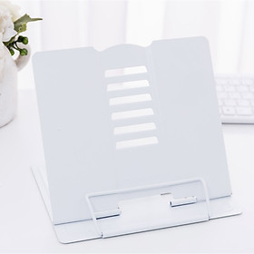 Giá đọc sách kim loại trơn chống cận cho bé 26x21cm - Trắng