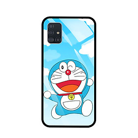 Ốp Lưng Điện Thoại SAMSUNG GALAXY A51 - Mặt Lưng Kính Cường Lực - 7866 Doremon10 - Hàng Chính Hãng