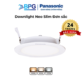 Đèn LED âm trần Downlight Panasonic Neo Slim Loại đơn sắc Công suất (6W,9W,12W) siêu mỏng nguồn rời, ánh sáng Trắng 6500K, Trung tính 4000K, Ấm 3000K